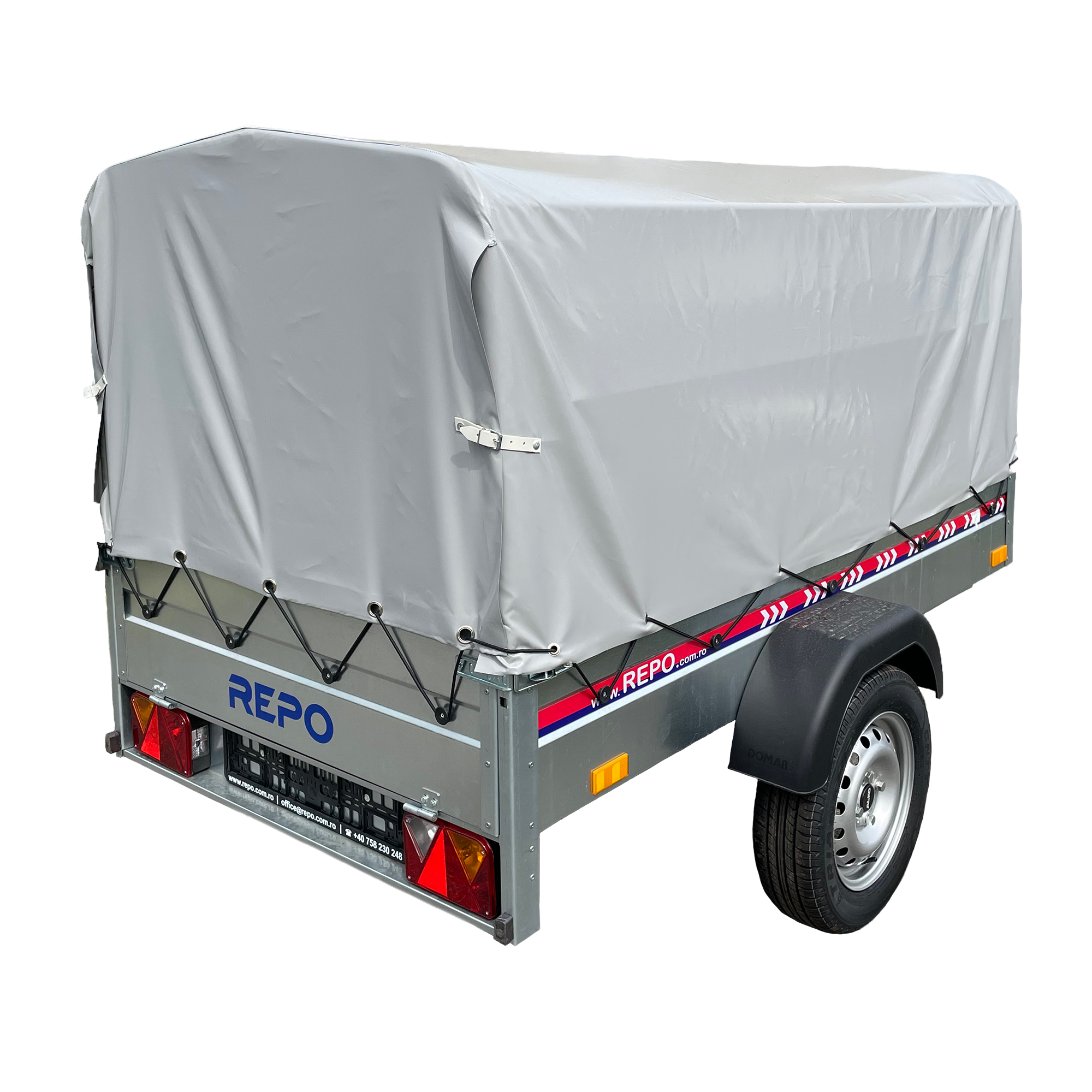 Remorca Auto REPO RDS 2412 PLUS Basculabila 2400 x 1250 x 1200 mm 750 kg, cu cad[...]