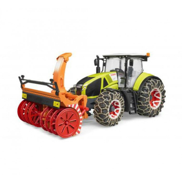 Tractor Claas Axion 950 cu lanturi si freza de zapada