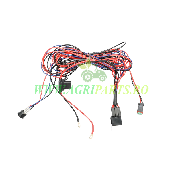 Cablaj cu buton releu si siguranta pentru proiectoare DC 12V/40A