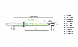 Tirant vertical pentru John Deere - AL159543