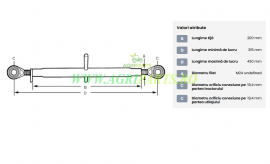 Tirant central standard 200-M24 categoria 1/1