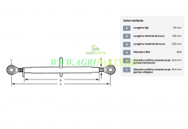 Tirant central standard 115-M24 categoria 1/1