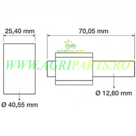 Set pinioane pompa ulei motor Massey Ferguson 35 - 826059M91