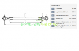 Tirant central standard 450-M24 categoria 1/1