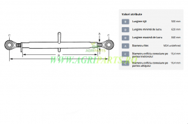 Tirant central standard 500-M24 categoria 1/1