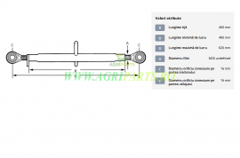 Tirant central standard 400-M20 categoria 0/0