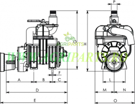 Pompa de vacuum vidanja, standard, Battioni Pagani MEC 1000M