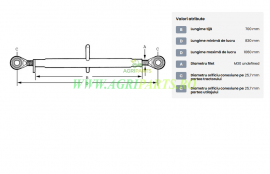 Tirant central standard 700-M30 categoria 2/2