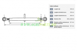 Tirant central standard 500-M30 categoria 2/2