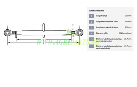 Tirant central standard 500-M40 categoria 2/2