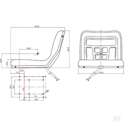 Scaun PVC cu comutator greutate