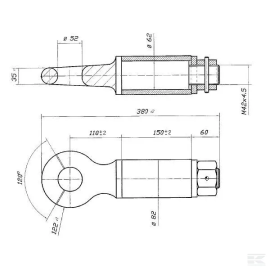 Ochet de remorcare rotativ 17t