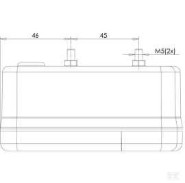 Lampa spate multifunctionala LED patrata 12-24V 121x101x56 mm