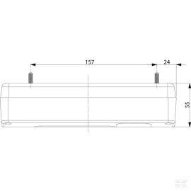 Lampa spate stanga, bec halogen, 12/24V