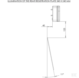 Lampa spate multifunctionala LED patrata 12-24V 121x101x56 mm