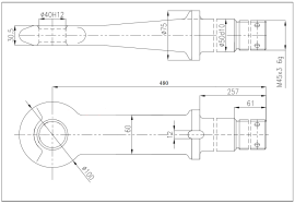 Ochet tractare 40mm, sarcina max. 12 T