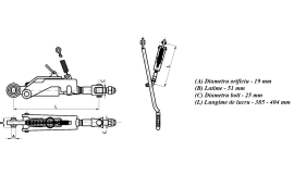 Ansamblu stabilizator 253697A2, pentru Case IH; McCormick