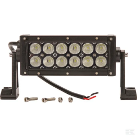 Bara lumini de lucru LED 36W 3060lm dreptunghiulara 12/24V alba 198,6x79,5mm cablu flood 12 LED-uri