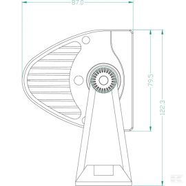 Bara lumini de lucru LED 36W 3060lm dreptunghiulara 12/24V alba 198,6x79,5mm cablu flood 12 LED-uri