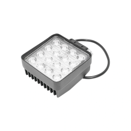 Lampa cu 16 LED-uri 10-30V 48W unghi radiere 60 de grade tip flood 108x108x57mm