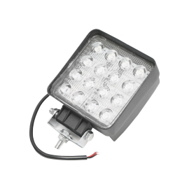 Lampa cu 16 LED-uri 10-30V 48W unghi radiere 60 de grade tip flood 108x108x57mm