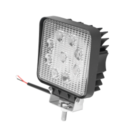 Lampa cu 9 LED-uri 10-60V 27W unghi radiere 60 de grade tip flood 107x107x49mm 6000K IP67