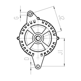 Alternator 12V 46 amp potrivit pentru Ford