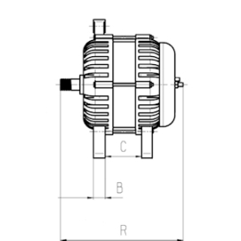 Alternator 12V 46 amp potrivit pentru Ford