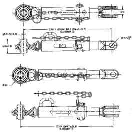 Ancora stabilizator RE242457 pentru tractoare John Deere seria 5000M, 5000R, 6100E, 6403, 6603