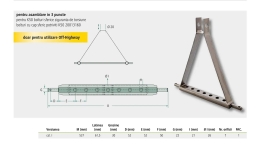 Bara tractare in 3 puncte, pentru tractoare mici