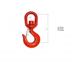 Carlig rotativ, sarcina maxima 8000 Kg, cu siguranta 