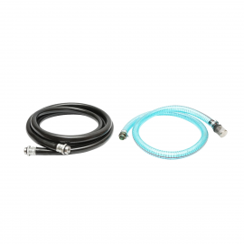 Kit pompa transfer motorina 12V cu furtun aspiratie 1,5m, furtun transfer 4m si pistol