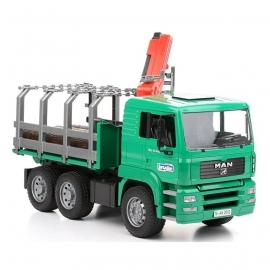 Camion forestier MAN cu macara de incarcare - Bruder 02769