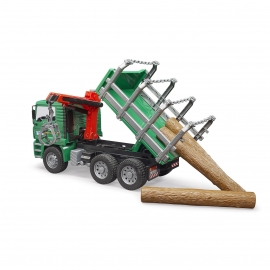 Camion forestier MAN cu macara de incarcare - Bruder 02769