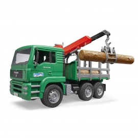 Camion forestier MAN cu macara de incarcare - Bruder 02769