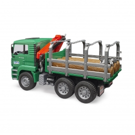 Camion forestier MAN cu macara de incarcare - Bruder 02769