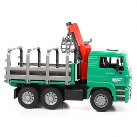 Camion forestier MAN cu macara de incarcare - Bruder 02769