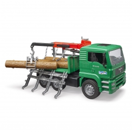 Camion forestier MAN cu macara de incarcare - Bruder 02769