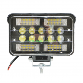 Proiector/lampa slim cu cozoroc 78W 4 zone SMD si 6 LED-uri cu lupa 10-30V 12V/24V