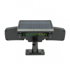 Lampa LED 2700 lm cu panou solar telecomanda si baterie 2400mAh, IP65