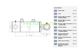 Cilindru hidraulic serie D-ST 30.4x80x35x796mm