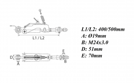 Ancora stabilizator automata potrivita pentru John Deere - AL175835, AL201127, AL210905, AL79782