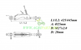 Ancora stabilizator John Deere seria 8000 - RE559338