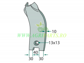 Placa deflector Lemken 3374395                                     