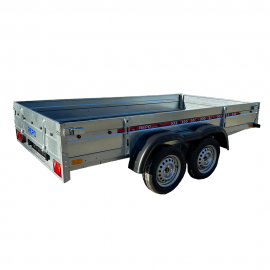 Remorca Auto REPO RRS PRO DUO 2355 x 1240 x 350 mm dublu-ax 750 kg.