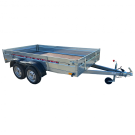 Remorca Auto REPO RRS PRO DUO 2355 x 1240 x 350 mm dublu-ax 750 kg.