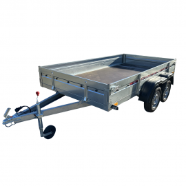 Remorca Auto REPO RRS PRO DUO 2355 x 1240 x 350 mm dublu-ax 750 kg.