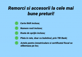 Remorca Auto Transport ATV Basculabila REPO 2613 2600 x 1350 mm 750 kg.