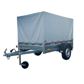 Remorca Auto REPO RRS 2100 x 1150 x 1200 mm 750 kg, cu cadru si prelata.