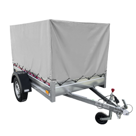 Remorca Auto REPO RRS PRO PLUS 2355 x 1240 x 1200 mm 750 kg, cu cadru si prelata.